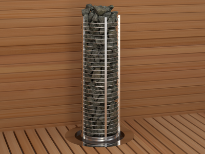 SAWO Электрическая печь TOWER вертикальная, круглая,с выносным пультом управления, 10,5 кВт,TH6-105NS-P 1