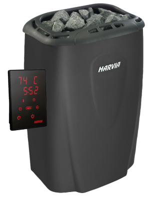 HARVIA Электрическая печь Moderna V45XE Black с выносным пультом в комплекте, артикул HVE454XEM 0