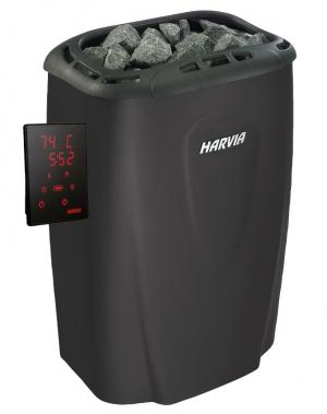 HARVIA Электрическая печь Moderna V60XE Black с выносным пультом в комплекте, артикул HVE604XEM 0