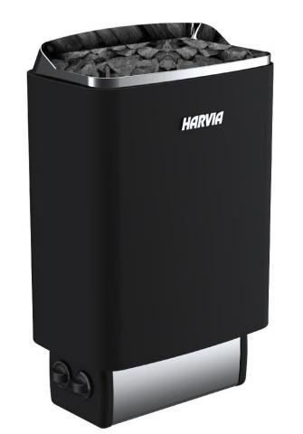 HARVIA Электрическая печь Top Steel HM450400BX M45 4,5 kW black со встроенным пультом 0
