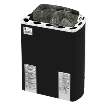 SAWO Электрическая печь FIBER COATED, MINI X: с термоизоляционным покрытием, нержавеющая сталь, 3 кВт, MX-30NS-PF , выносной пульт (пульт и блок мощности докупаются отдельно) 1