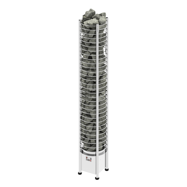 SAWO Электрическая печь TOWER вертикальная, круглая с выносным пультом управления, 3,5 кВт, TH3-35NS-P драйкул