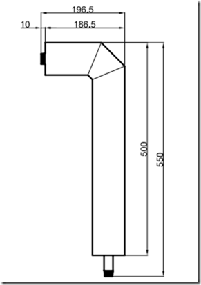 SAWO Трубка Venturi с форсункой, L-образная, ST-LPIPE 1